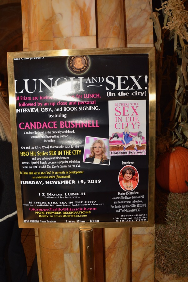 Lunch and Sex a discussion with Candace Bushnell Photo