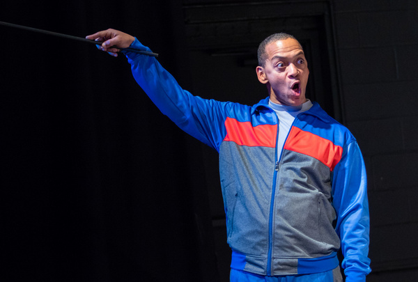 Joe Wilson Jr. in DANCE NATION at The Wilbury Theatre Group; photo by Erin X. Smither Photo