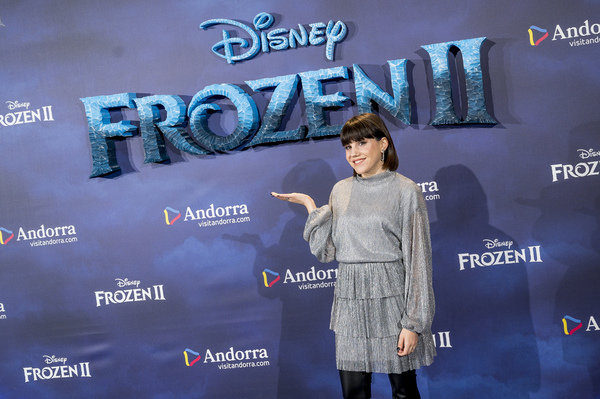 MADRID, SPAIN - NOVEMBER 19: Angy Fernandez attends the 'Frozen II' premiere at Calla Photo