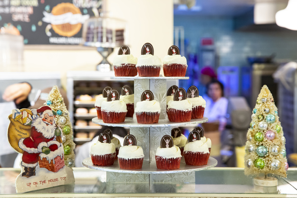 Photo Flash: Radio City Rockettes Unveil Christmas Cupcake At Magnolia Bakery! Image