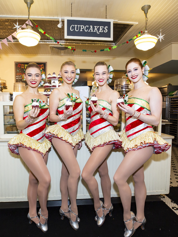 Photo Flash: Radio City Rockettes Unveil Christmas Cupcake At Magnolia Bakery! 
