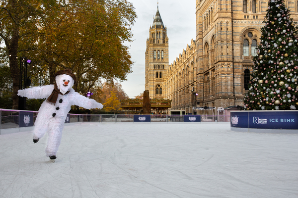 Photo Flash: Take a Peek at THE SNOWMAN, Now In Its Magical 22nd Year, Skating on the Natural History Museum Ice Rink 
