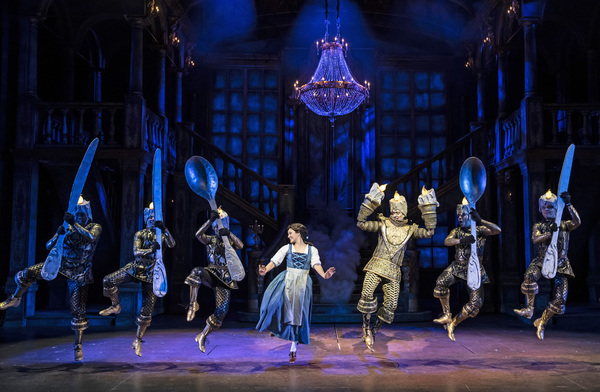 Beth Stafford Laird, Jackson Evans and the Cast of Beauty and the Beast Photo