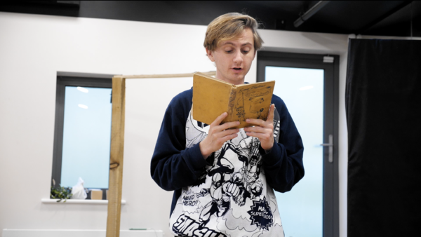 Photo Flash: First Look at Patrick Ryecart in Rehearsal for A CHRISTMAS CAROL at The Barn Theatre 