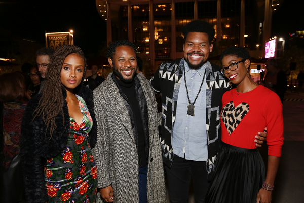 From left, actors Lakisha May, Larry Powell, Devere Rogers and Charrell Mack attend t Photo