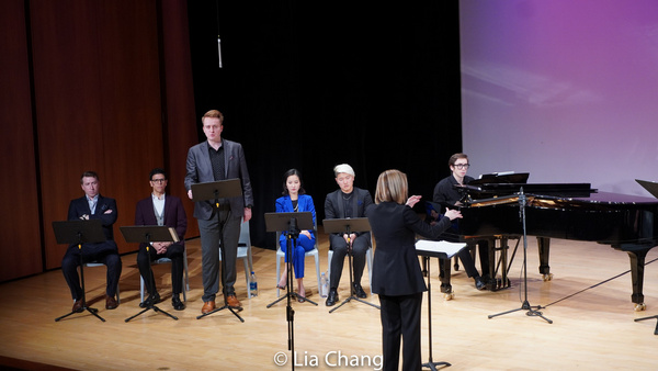 Santa Fe Opera Chorus Master Susanne Sheston conducts the world premiere preview of M Photo