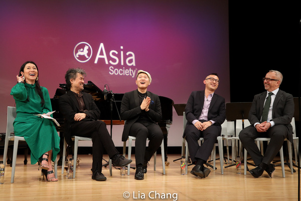 Following the working rehearsal, Agnes Hsu-Tang, PhD moderates a Q&A with (from left  Photo