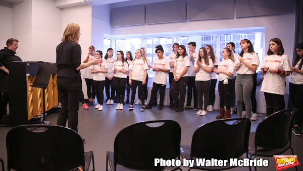 Julianne Merrill and Christine Riley with The Camp Broadway Kids Ensemble in rehears Photo