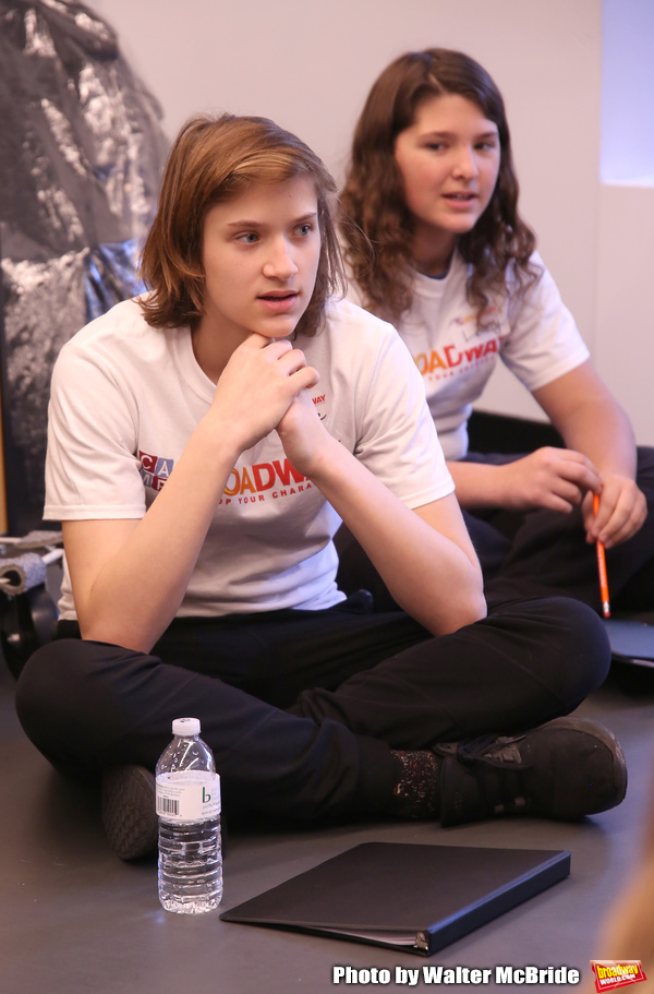 Frankie Lane and Lenny Lane from The Camp Broadway Kids Ensemble in rehearsal Photo