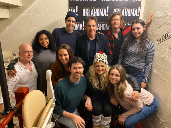 Photo Flash: OKLAHOMA! Celebrates Thanksgiving With a Potluck With Ben Stiller and His Daughter, Ella Image