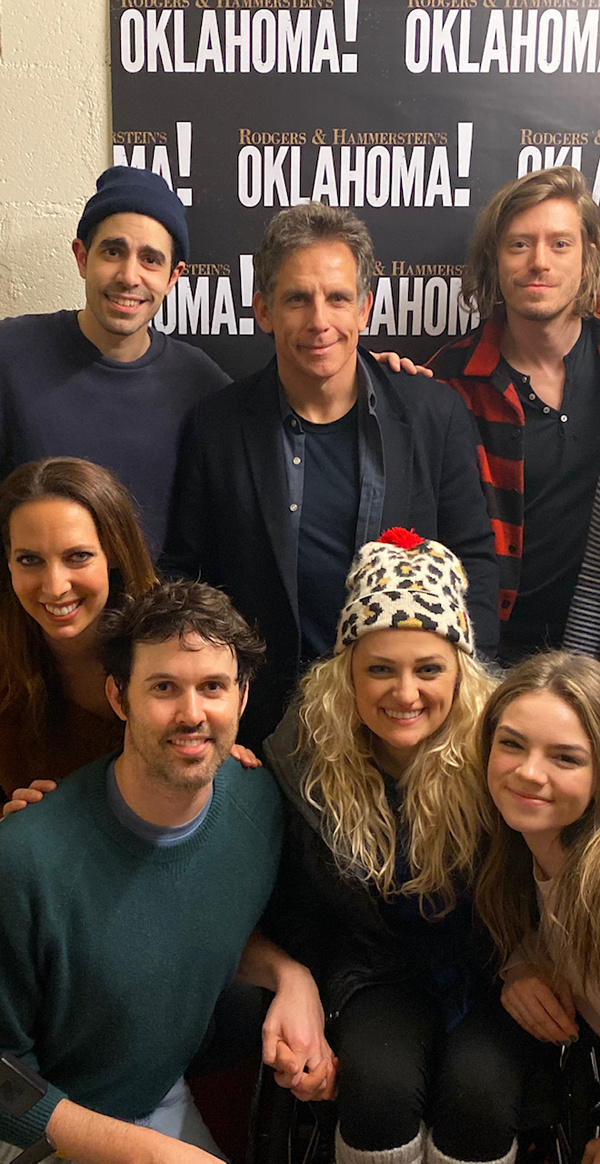Photo Flash: OKLAHOMA! Celebrates Thanksgiving With a Potluck With Ben Stiller and His Daughter, Ella Image