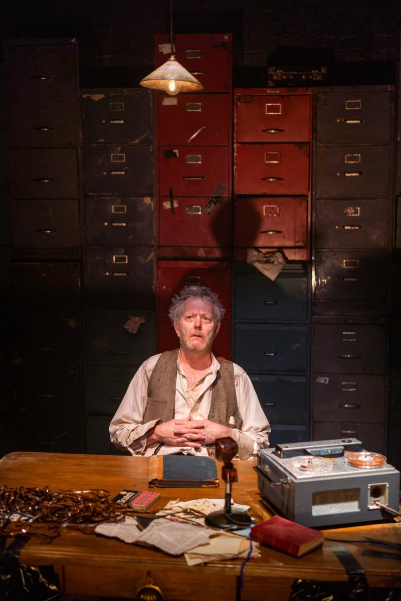 Review: Jonathan Biggins Delivers A Delightful Masterclass In Dramatic Physicality In KRAPP'S LAST TAPE Image