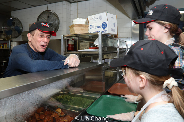 Tony Danza in the kitchen at Encore Senior Center''s Thanksgiving Day at St. Malachy Photo