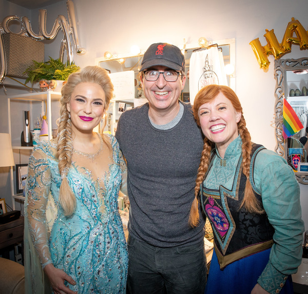 Photo Flash: John Oliver Visits FROZEN on Broadway Image