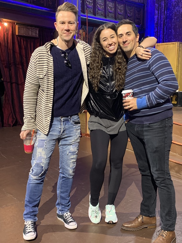 Christopher J Hanke and Matthew Scott with a Broadway Dreams Student Photo