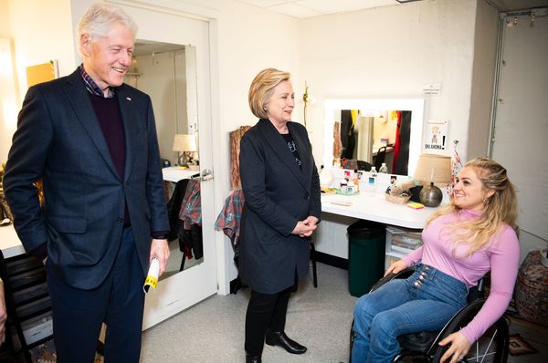 Bill Clinton, HiIlary Clinton, Ali Stroker Photo