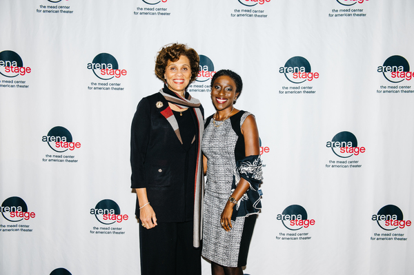 Retired Lieutenant General Nadja West and Arena Stage Managing Director Khady Kamara Photo