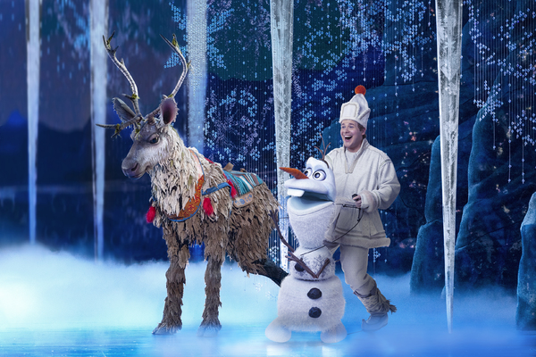 Collin Baja (Sven) and F. Michael Haynie (Olaf) in Frozen North American Tour - photo Photo