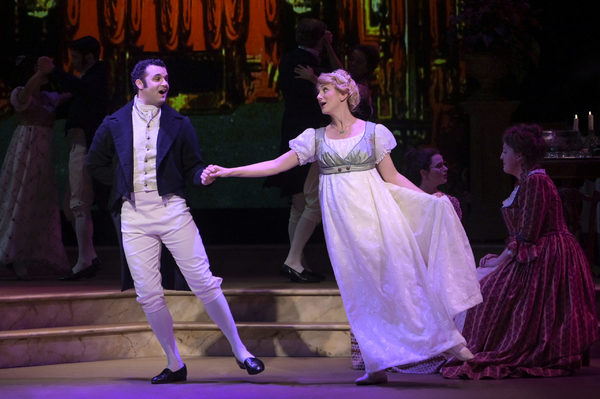 Mr. Bingley (Travis Leland) and Jane (Sharon Rietkerk) Photo