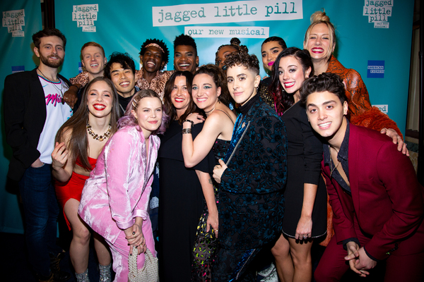Alanis Morissette and cast members of JAGGED LITTLE PILL Photo