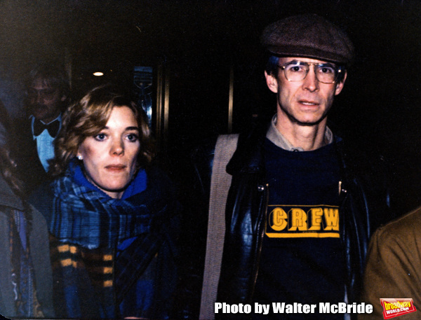 Berry Berenson Perkins and Tony Perkins attending a Broadway Show in 1979, New York C Photo