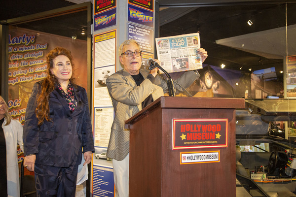 Museum President & Founder, Donelle Dadigan, and Back to the Future creator, Bob Gage Photo