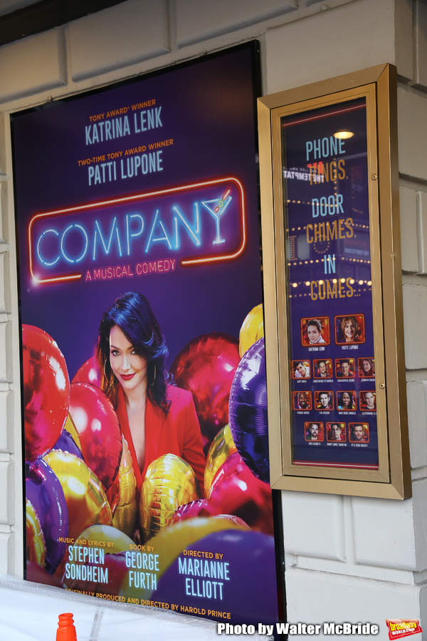 Theatre Marquee unveiling for "Company" starring Katrina Link and Patti LuPone at the Photo