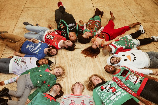 Photo Flash: The Cast of OKLAHOMA! Celebrates the Holidays in Festive Sweaters Image