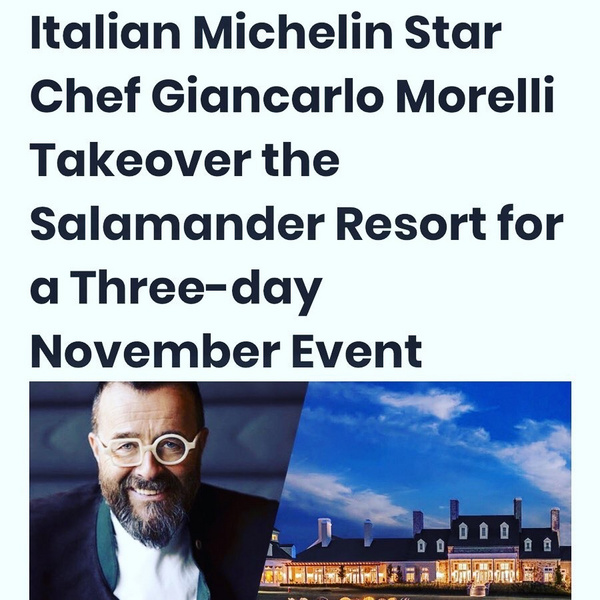 Chef Giancarlo Morelli and the Salamander Resort Photo