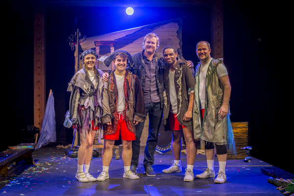 Photo Flash: Giles Andreae and His Son Meet the Cast of CAPTAIN FLINN AND THE PIRATE DINOSAURS  Image