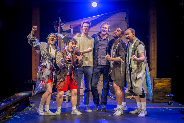 Photo Flash: Giles Andreae and His Son Meet the Cast of CAPTAIN FLINN AND THE PIRATE DINOSAURS  Image