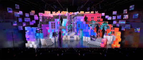 Photo Flash: Sneak Peak of EMOJILAND Scenic, Projection and Lighting Design Image