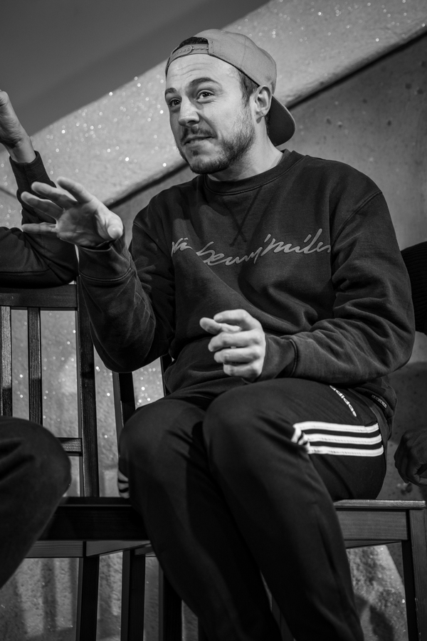 Photo Flash: Inside Rehearsal For Kevin Elyot's COMING CLEAN at Trafalgar Studios Image