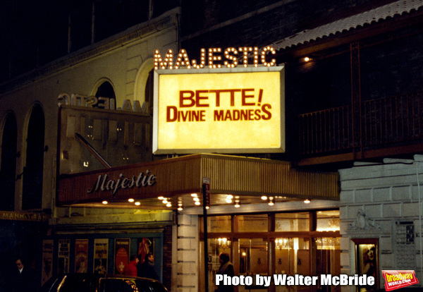 Marquee at the Majestic theatre for Bette Midler's 