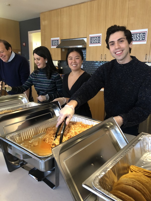Photo Flash: Cast of Arena Stage's NEWSIES and Ken Ludwig Volunteered at the United Service Organization 