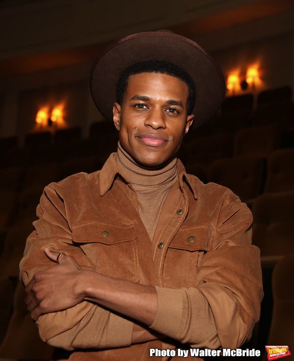 Jeremy Pope during his Broadway Debut Photo shoot at the Samuel J. Friedman Theatre o Photo