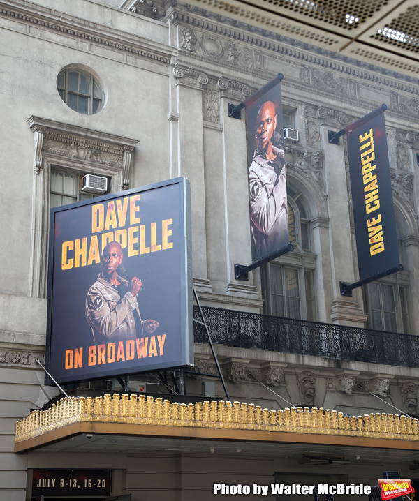Theatre Marquee unveiling for "Dave Chappelle on Broadway" at the Lunt-Fontanne on Ju Photo