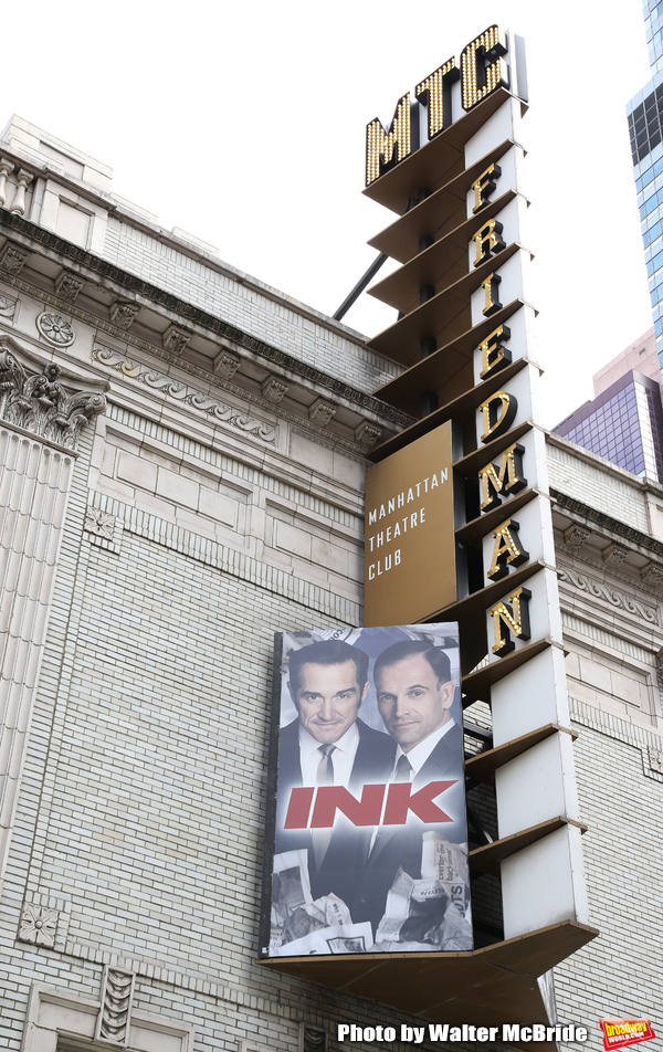 Theatre Marquee for Manhattan Theatre Club's Broadway premiere of James Graham's "Ink Photo