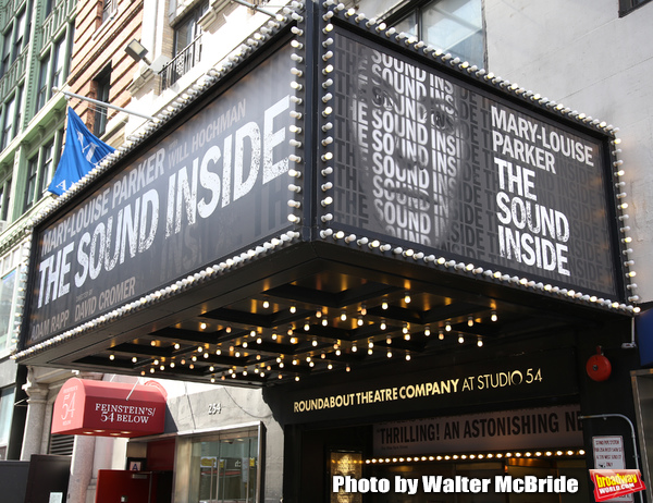 Theatre Marquee for "The Sound Inside" starring Mary Louise Parker at Studio 54 on Se Photo
