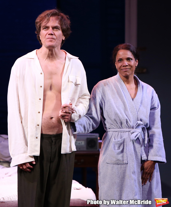 Michael Shannon and Audra McDonald during the Opening Night Curtain Call for "Frankie Photo