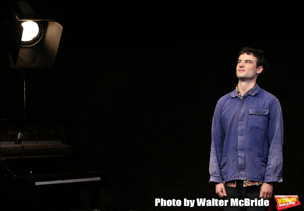 Tom Sturridge during the Broadway Opening Night performance Curtain Call of "Sea Wall Photo
