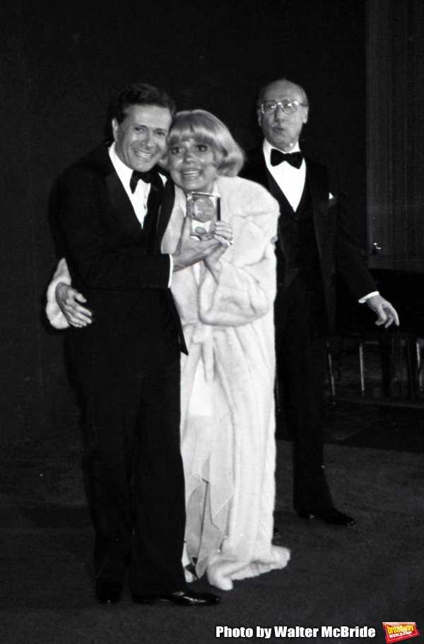 Jerry Herman, Carol Channing and Sammy Cahn attend the Songwriters Hall Of Fame held  Photo