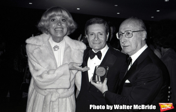 Carol Channing, Jerry Herman and Sammy Cahn attend the Songwriters Hall Of Fame held  Photo
