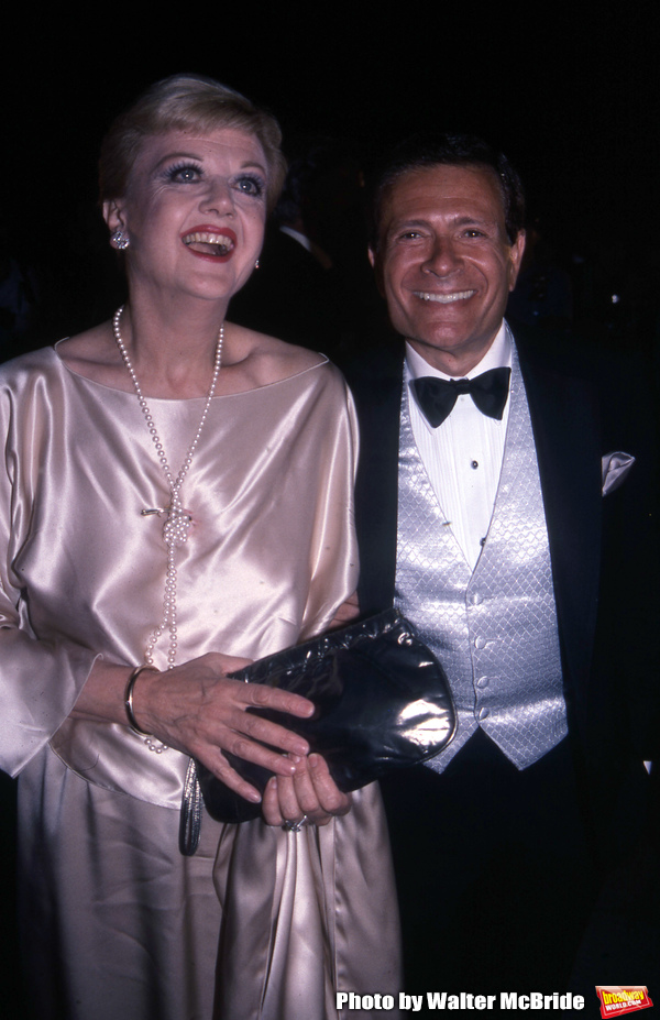 Angela Lansbury and Jerry Herman attend the Tony Awards on June 1, 1983 in New York C Photo