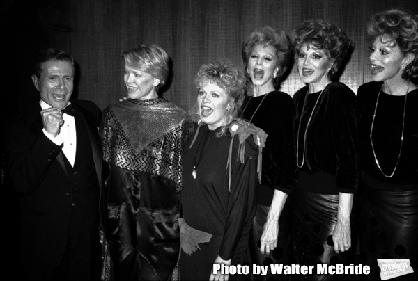 Jerry Herman, Ellen Burstyn, Sally Struthers and the Maguire Sisters attending a Char Photo