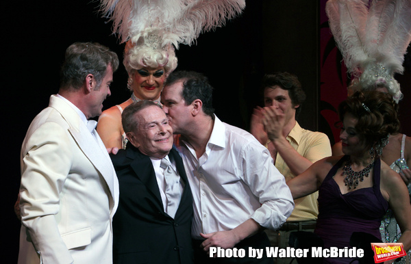 Kelsey Grammer, Jerry Herman,  Douglas Hodges, Christina Andreas
during the Broadway  Photo
