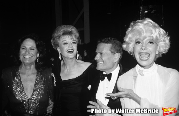 Coleen Dewhurst, Angela Lansbury, Jerry Herman and Carol Channing during 43rd Annual  Photo