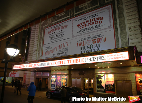 Theatre Marquee unveiling for the  forthcoming Broadway revival of Michael Stewart an Photo
