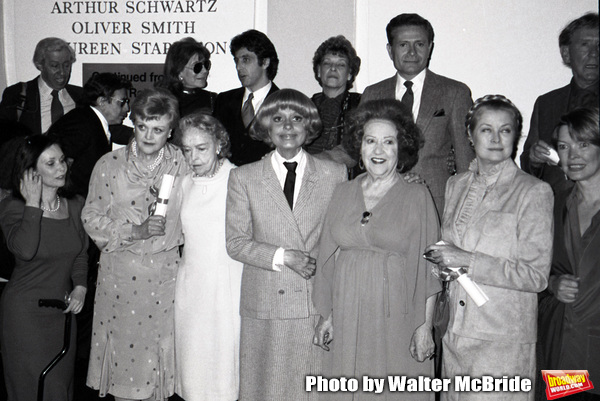Adolph Green, Betty Comden, Al Pacino, Jerry Herman, Burgess Meredith, Susan Strassbe Photo