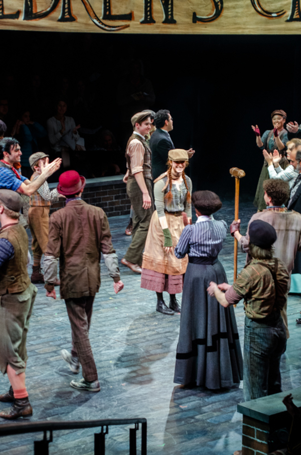Photo Flash: Arena Stage NEWSIES Grants Teen's Wish to Perform Image